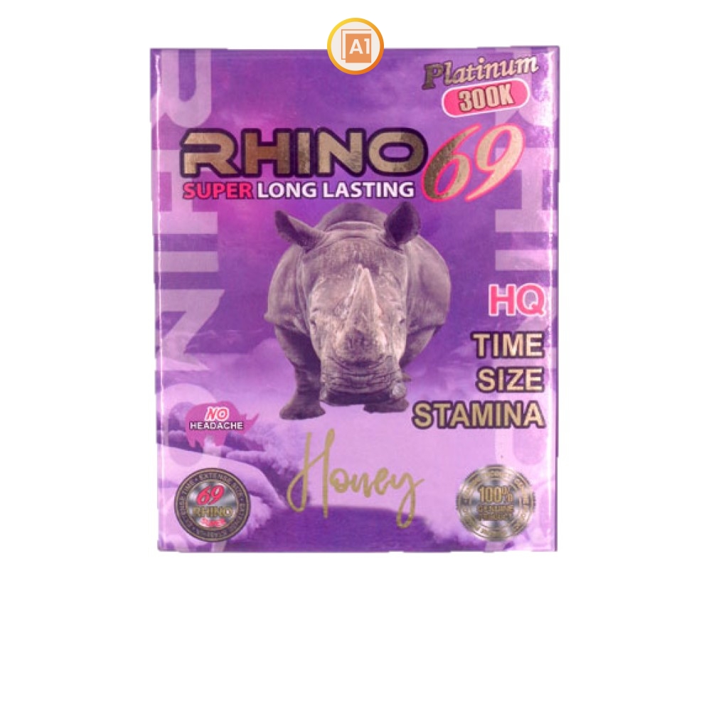 Rhino 6969 300K Honey 5 Sachet Pack