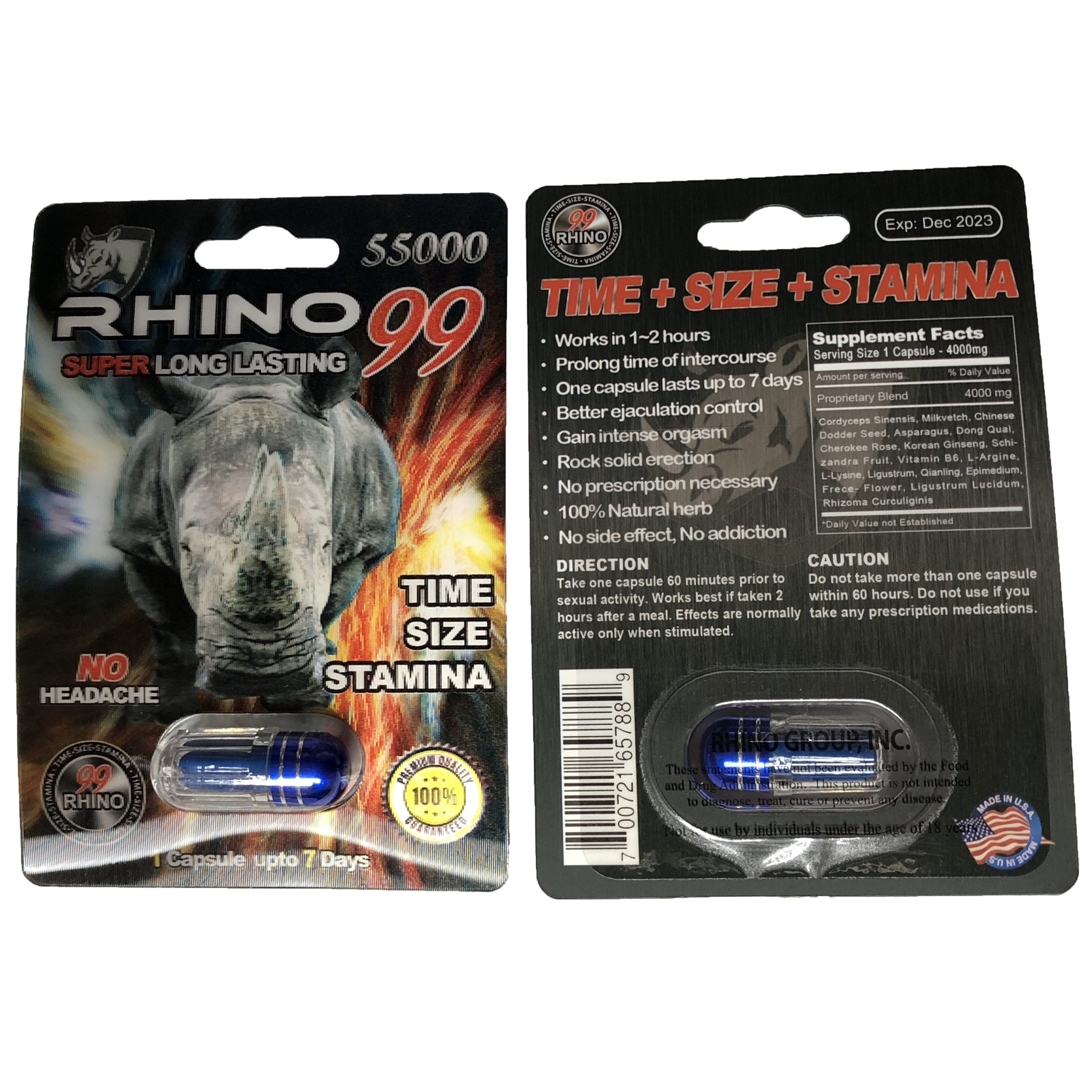 Rhino 99 55000 5 Pill Pack - Image 2
