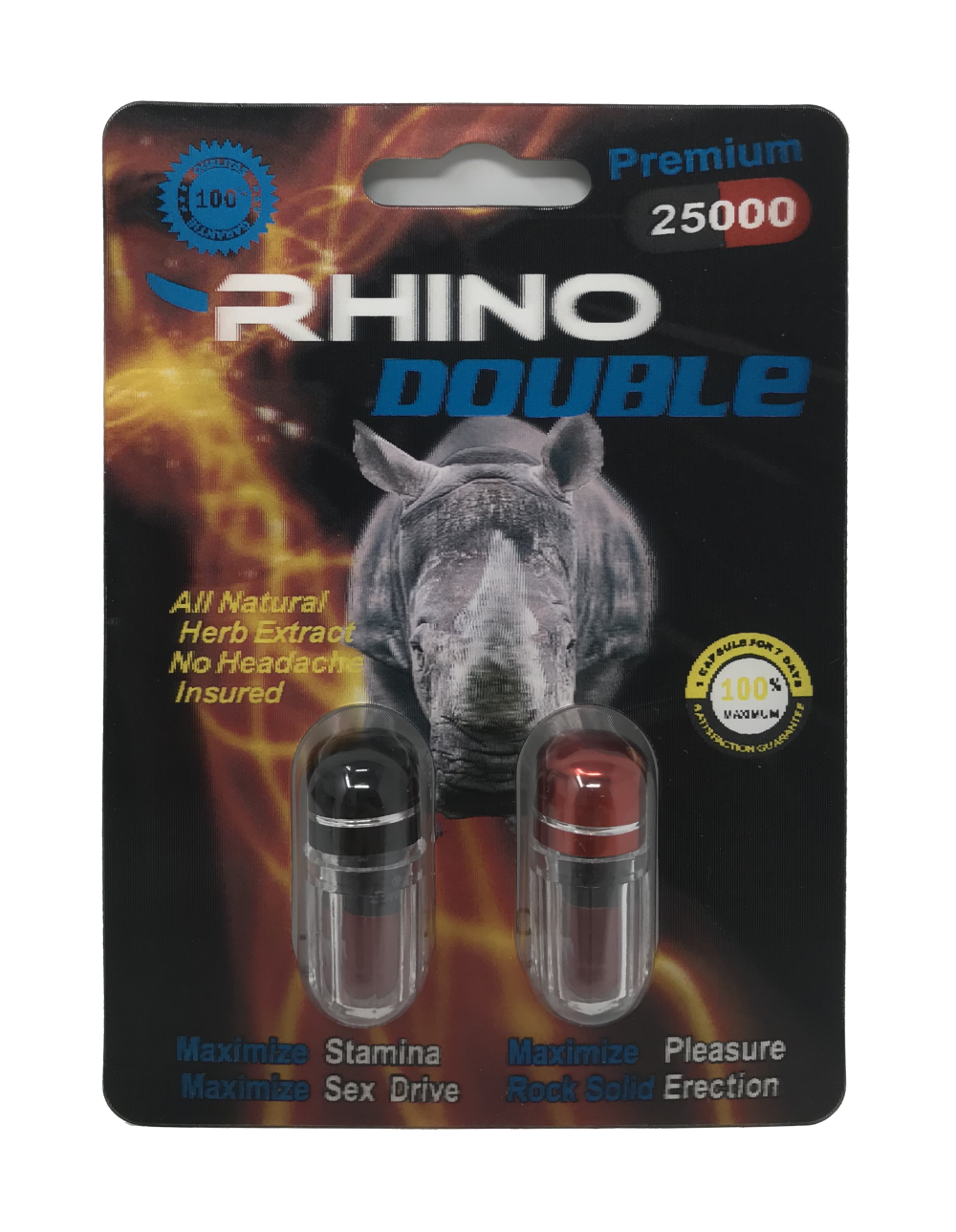 Rhino Double 25000 12 Pill