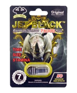 Rhino Jet Black 78000 5 Pill Pack