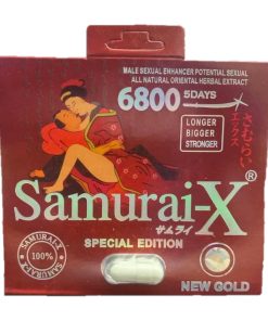 Samurai X Red New Gold 6800 5 Pill Pack